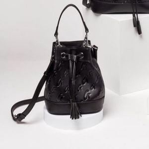 BLACK MINI Glam-Aholic Bucket Bag